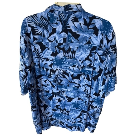 Panama Jack Hawaiian Short Sleeve Shirt Blue XL - Picture 2 of 5